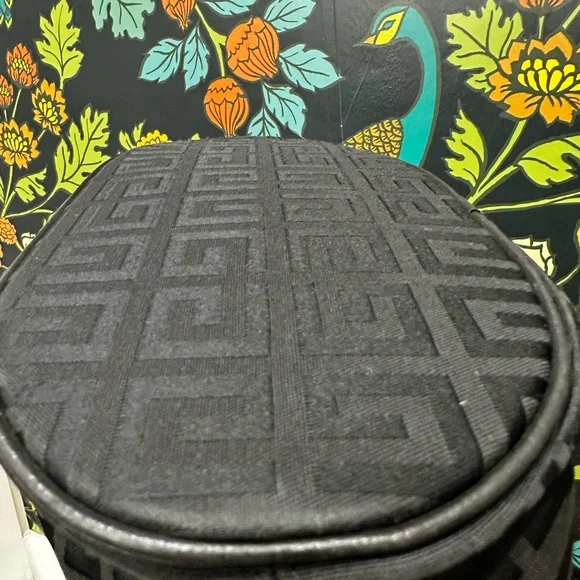 Givenchy Black Jacquard Logo Zip-Top Tote | Leather Trim | Gold Hardware - Picture 11 of 15